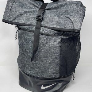 NIKE, SPORT GYM / LAPTOP BACKPACK IN CHARCOAL AND BLACK